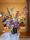 Haohong Jingpin Pepper Mint Artificial Flower Colorful Taro Leaves High-End Living Room Fake Plant Decoration French-Style Entrance Bonsai