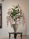 Silk Jasmine Artificial Green Plant Fake Flower for Living and Dining Room, High-End Realistic Touch, Small Light Luxury Decorative Ornament for Tea Table
