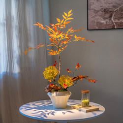 Haihong Jingpin Nantian Bamboo Living Room New Chinese Style Zen Entrance Faux Green Plant New Year's Eve Flower Table Decoration