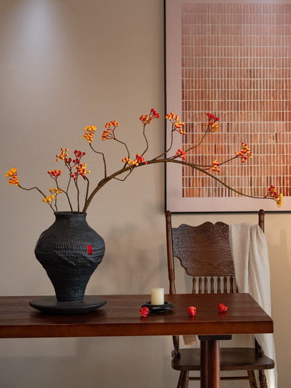 Artificial Flowers, Faux Flowers, Fortune Fruit, Guest Restaurant, Tea Room, Entrance Hall, New Chinese Style, Song Dynasty New Year's Flower Decorations
