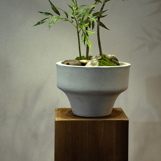 Top Ten Artificial Green Plants with a High-End Feel, Chinese Zen-Style Tea Room Entrance Decoration, Fake Flowers, Small Potted Plant Ornaments