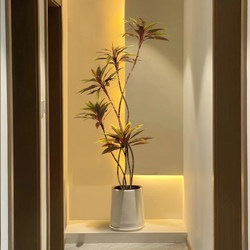 Simulated Banana Green Plants, Classy Accessible Luxury Indoor Living Room Entrance, Bionic Fake Plants, Jingjifeng Large Floor-Standing Potted Plants