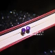 Серебряные иглы-фиолетовые, пара 4 мм (маленькие)