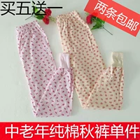 Quần nữ 100% cotton mùa thu Quần cotton ấm áp mùa thu và mùa đông Quần cotton đơn quần quần cỡ lớn quần legging quần dài nữ học sinh