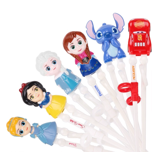 Дисней, палочки для еды для принцессы, детская практика подходит для мужчин и женщин для тренировок для домашнего использования, посуда, принцесса Эльза, 3-6 лет