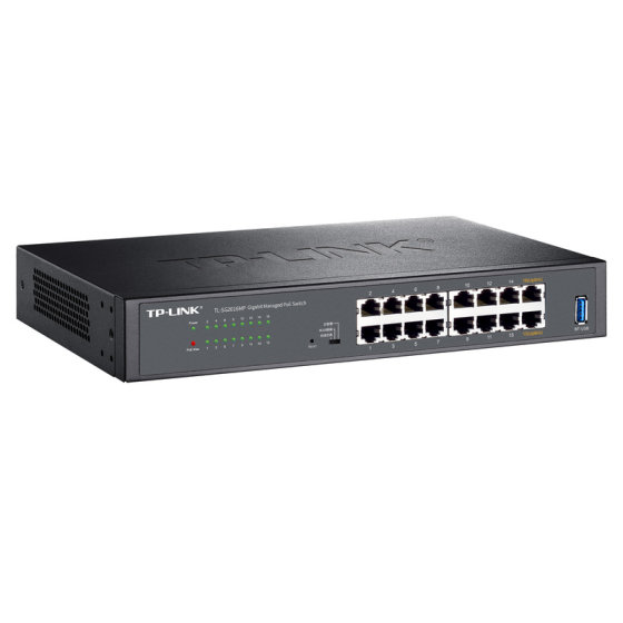 TP-LINKTL-SG2016MP full Gigabit 16-port cloud management PoE switch 110W network monitoring power supply VLAN rack-mounted remote network management intelligent deployment port aggregation mirror