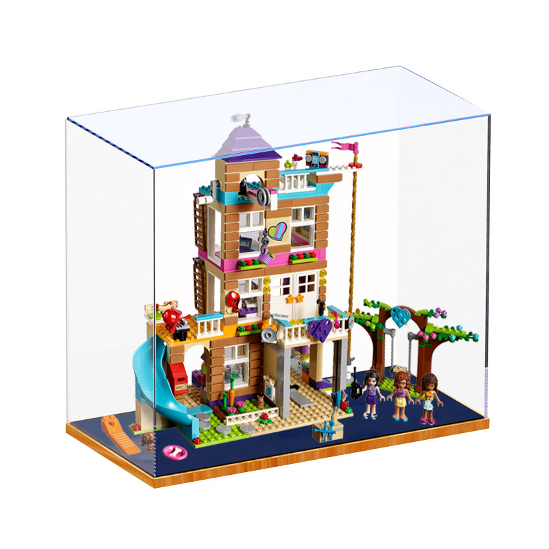 LEGO 41340 Heartlake City Friendship Club Acrylic Display Box Hand-made Storage Transparent Dust Cover Blind Box