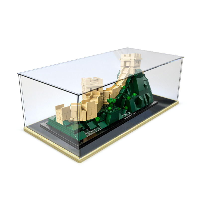 LEGO 21041 display box Great Wall acrylic building block model Figure blind box transparent dust cover