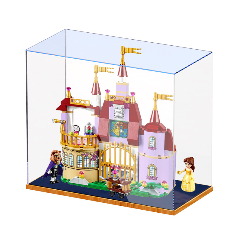 Lego 41067 Princess Belle's Magic Castle Acrylic Display Box Hand-made Transparent Dust Cover Blind Box