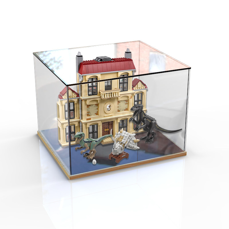 LEGO 75930 Display Box Jurassic World Tyrannosaurus Attack Acrylic Building Block Model Transparent Dust Cover - Taobao