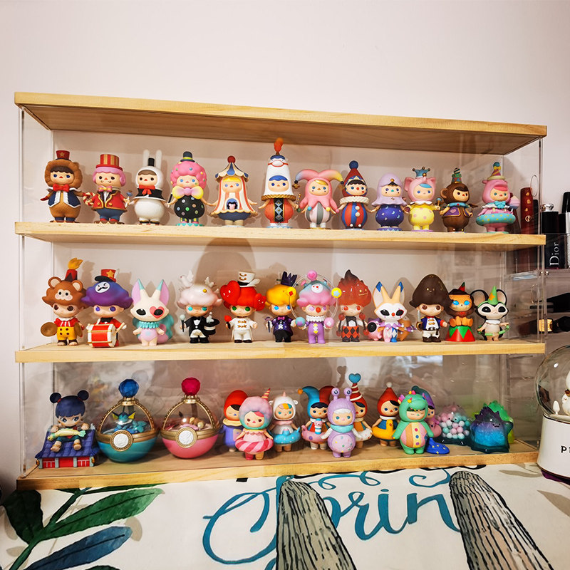 Bidge genie blind box pucky bubble circle Molly doll bubble Mater paparazzi model display case containing box