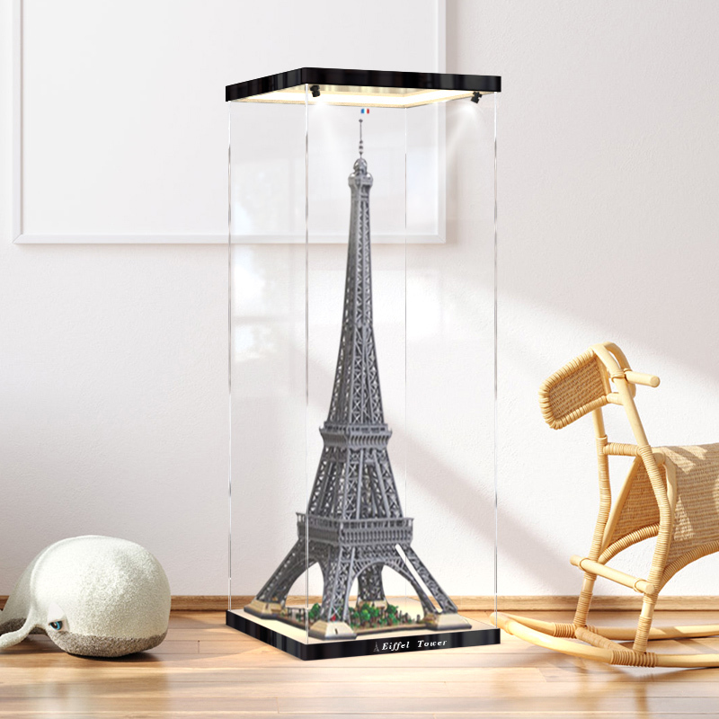 Suitable for Lego 10307 Eiffel Tower France Paris Building Block Storage Dust Cover Box Acrylic Display Box