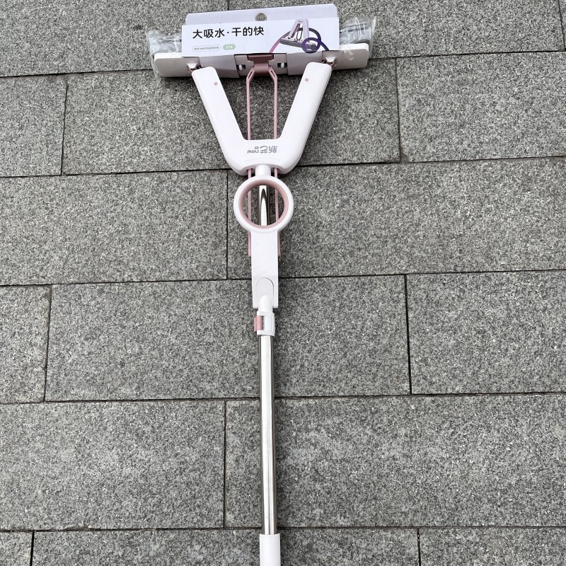 New Art Quick Release 38cm Pva Mop with Folding Squeeze, Thickened Rod, Roller Pva, Telescopic Rod, Absorbent Cotton Head S16