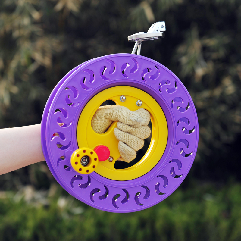 Kite-edge anti-reverse turning kite wheel ABS plastic hand wheel large universal wheel large capacity labor-saving kite wheel