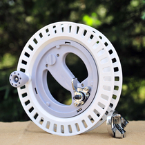 High-grade Weifang kite wheel tool anti-reverse Wanhe large bearing ABS hand grip wheel with brake strap wire roulette