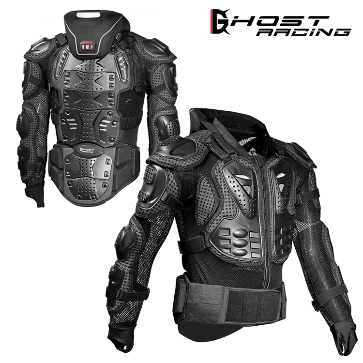 GHOST RACING Off-road motorcycle armor Motorcycle racing clothing Riding elbow PROTECTION CHEST protection with neck protection