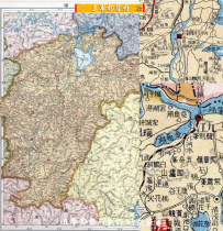 (Map) High-definition map of Jiangxi Province in the early Republic of China (old version in the 6th year of the Republic of China) JPG