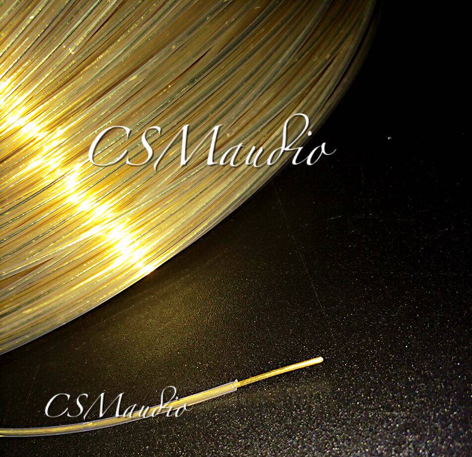 CCSMaudio 0 5MM gold and silver thread with teveryu outer skin