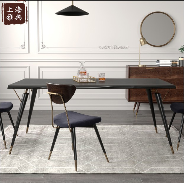 Special offer Nordic simple modern light luxury solid wood furniture oak natural side dining table bench a variety of bar stool combinations