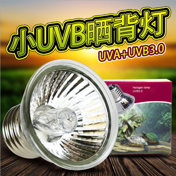 Reptile heating lamp Turtle sun back lamp Turtle tank full spectrum UVA UVB3 0 solar lamp Calcium lamp Mini