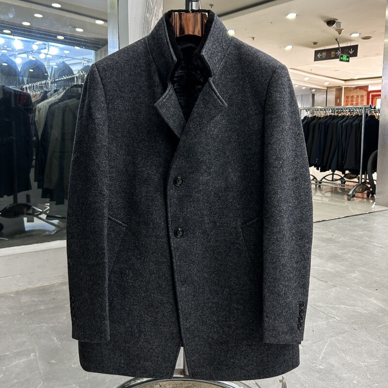 [Brand Clearance] Industry Leader! Ceo's Coat! Original 2000+! Rex Rabbit Fur! Men's Thick Overcoat