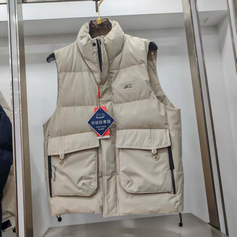 【Mall Overstock】Down Vest! the Quality Is Amazing! Super Cool! Branded Men's Autumn and Winter Thick Vest