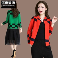 2019 mới mùa xuân và mùa thu áo len áo len áo len ngắn áo choàng lông ngắn của phụ nữ giảm béo - Cardigan áo cardigan nữ dáng dài