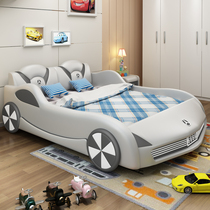 Childrens boy bed man car shape creative cartoon room child racing car 1 5 car bed boy boy leather bed