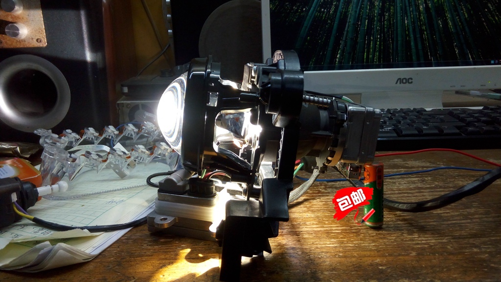 Second hand cs75 detached car d8s xenon lamp Valium lens day line lamp set of moron retrofit thrower