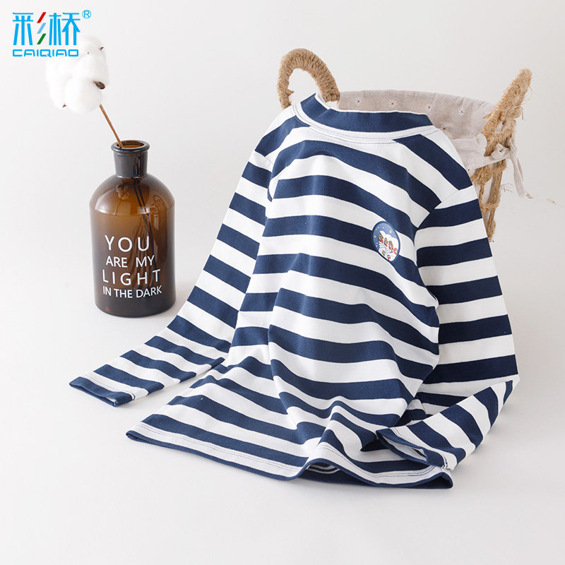 Boys' autumn clothes tops one-piece bottoming half-high collar children's thermal underwear middle and big children primary school boys winter