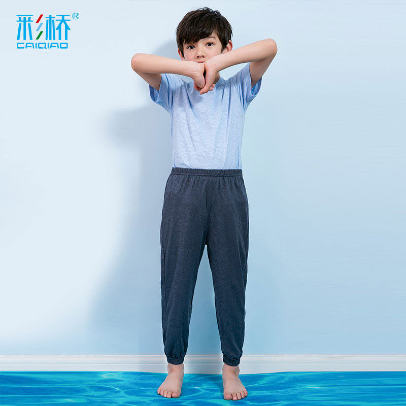 Children anti mosquito pants thin girls summer clothes 2018 new female baby Spring Lantern boys pants summer children's clothing
