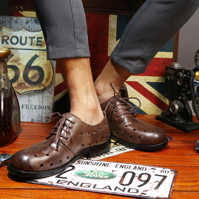 Japanese retro old-fashioned color-polishing men's shoes large round head leather cowhide Goodyear hand-made high-top shoes soft-soled men