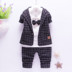 . Trai mùa thu phù hợp với phù hợp với bên ngoài bộ đồ đẹp trai 2 trẻ em phù hợp với ba mảnh thiết lập phiên bản Hàn Quốc baby baby 1-3 tuổi Ying. 