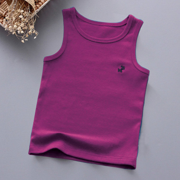 . Childrens vest nam bông cô gái nhỏ bé vest đồ lót mỏng vào mùa xuân và mùa thu mặc dưới cùng của từ này.