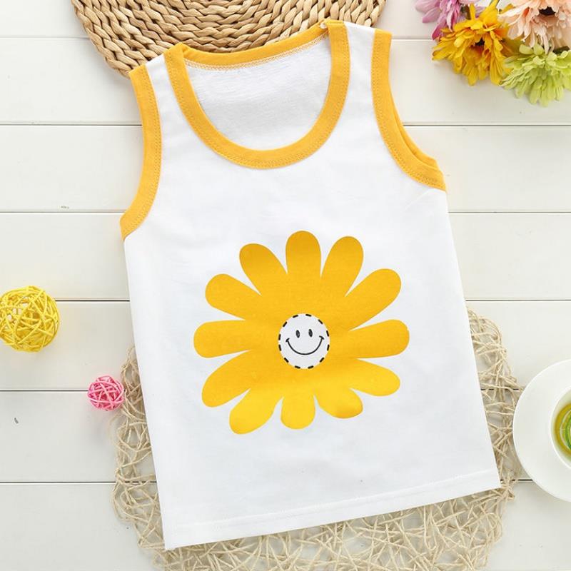 . Sling sơ sinh thoải mái cho trẻ em Hàn Quốc phiên bản của vest mềm tay giữa con T-shirt mùa hè sản phẩm mới nam và cô gái nhỏ.