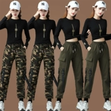 Траверс танцевальная одежда нового стиля костюма осень и зимняя мода спортивная фитнеса танцевальная одежда Ян Липвинг Сквал Танцевальница Женщины