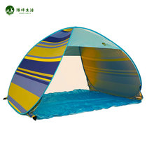 Kangma Accompanying Life Outdoor 3-4 people fully automatic quick-open sunscreen and shade beach tent family folding fishing