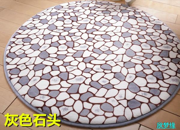 Vòng tròn thảm máy tính ghế xoay ghế tròn giỏ thảm treo ghế phòng khách phòng ngủ đầu giường thảm phù hợp gương - Thảm tham long