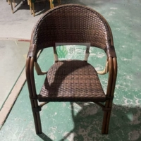 Стул из ротанга с двойной трубкой