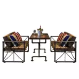 Ретро промышленная фэн -шуи трубная карта сиденье диван диван Tieyi Bar Qing Bar Barebue Hot Pot Ресторан