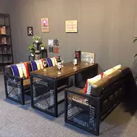 Железная сеть 6 -личностная таблица с двумя тремя диванами из трех лиц и одним набором