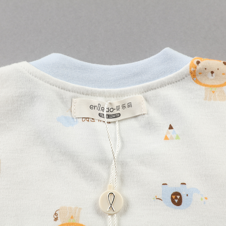 Mùa xuân và mùa thu Elegance Island Cotton Turtleneck Bộ đồ lót Baby Boy Baby Baby Quần áo mùa thu không có xương khâu quần áo trẻ em đẹp