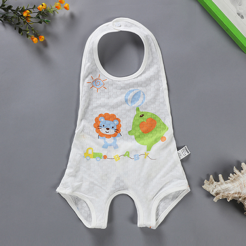 Mùa hè sợi tre siêu mỏng bé halter mở 裆 腿 chân dudou bé con nửa trở lại Xiêm quần áo thoáng khí mềm