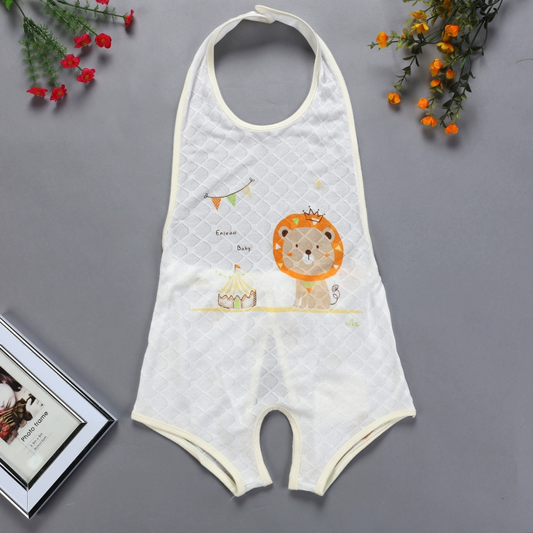 Mùa hè sợi tre siêu mỏng bé halter mở 裆 腿 chân dudou bé con nửa trở lại Xiêm quần áo thoáng khí mềm