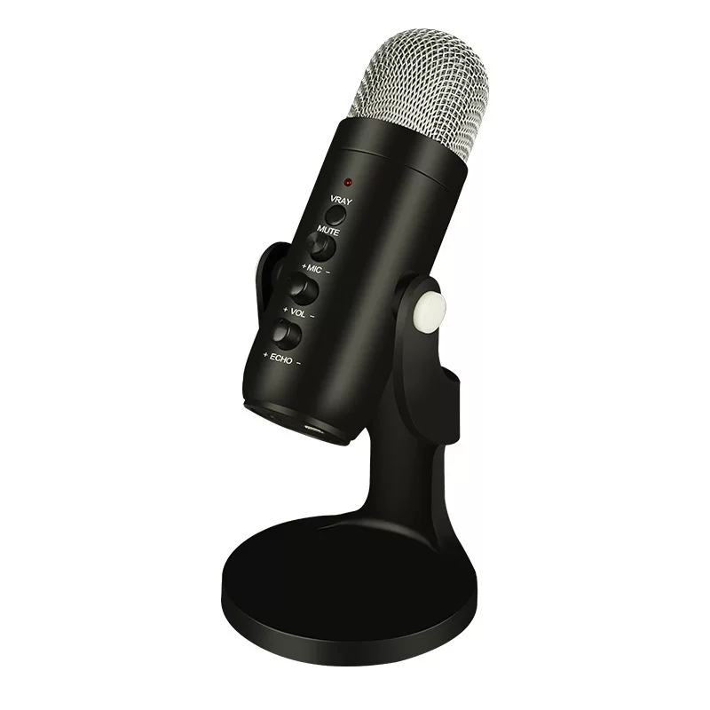 USB-микрофон с шумоподавлением для снеговика, компьютерный, капацитетный, для мобильной игры, чата, стрима, караоке, запись с аудиокнигой DLDZ