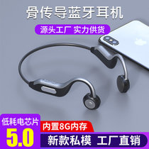 Cross-border Black Tech B1 Bone Conduction Bluetooth Headphone Movement Wireless Running Bluetooth 5 0 Stereother Other