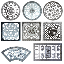 Bluestone stone carving window grilles Marble carving through carving Carving relief mural Floor carving Open rich window lattice wall grid