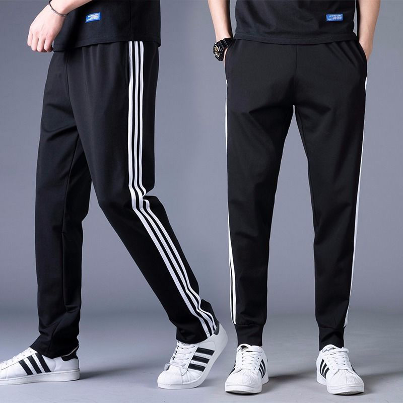 New Men's Slightly Elastic Casual Pants Spring Straight-Leg Loose Versatile Autumn and Winter Long Pants Sports Men's Trousers Summer Pants