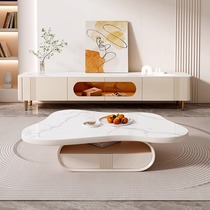 Italian style minimalist cream wind cloud Dot tea table TV cabinet Composition Living room Small family type net red Alien tea table Table