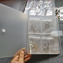 ins transparent jewelry storage bag Korean version of simple PVC sealed ziplock bag necklace earrings jewelry anti-oxidation